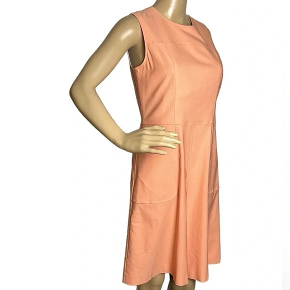 Sara Campbell dress women size 6 , coral,classy,lined, chic,dress.Career,event - Picture 1 of 12